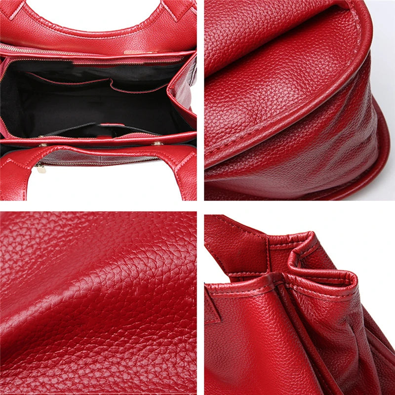 Hifashion 100% Genuine Leather Large Capacity Underarm Shoulder Bags For Women 2024 Trend Designer Office Tote Ladies Handbags