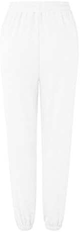 Grey Wash High Waist Jogger Pants for Women