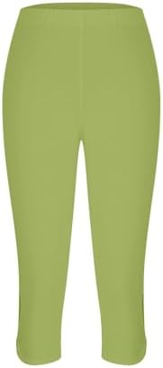 HIGH WAIST STRETCH Fabric Compression Casual Workout Capri Leggings