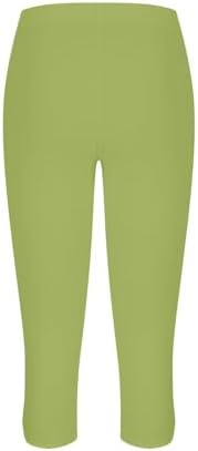HIGH WAIST STRETCH Fabric Compression Casual Workout Capri Leggings