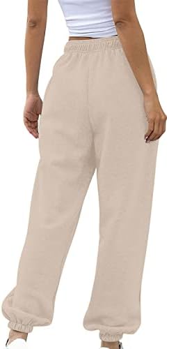 High Waist Comfortable Grey Sweatpants for Teen Girls
