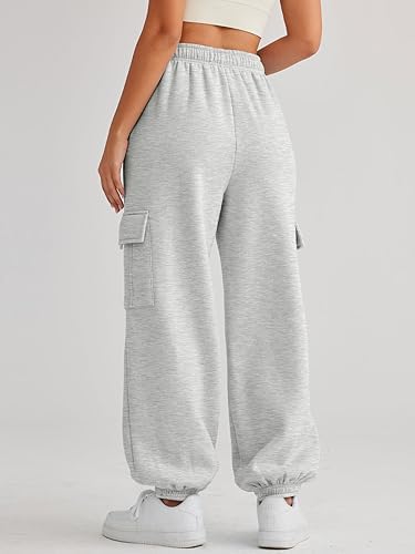 AUTOMET Womens oversized padded cargo sweatpants