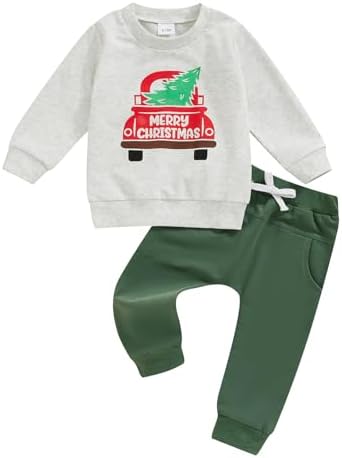 St Patricks Day Toddler Boys 2-Piece Digger Clover Set