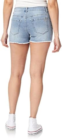 WallFlower Womens Trendy Mid-Rise Stretch Shorts
