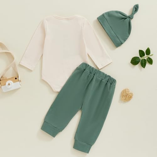 Perfect Fall Outfit for Newborns SocutebabeObj178 Romper Pants Hat Set