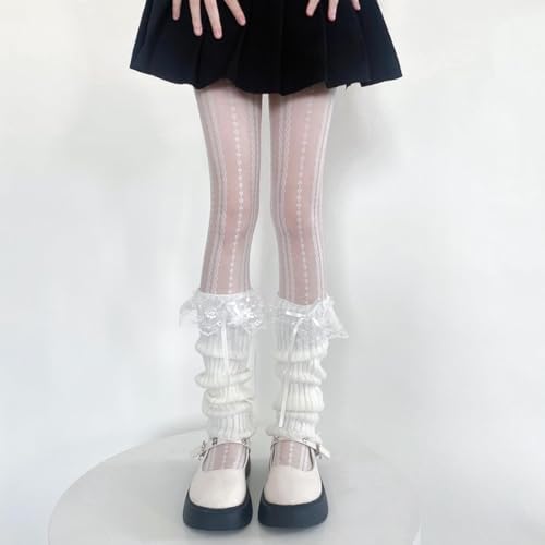Y2K Knitted Leg Warmers for Women Kawaii Design