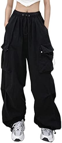 Adjustable High-Waisted Cargo Pants Women