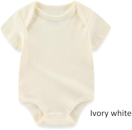 Ruliby Baby Bodysuit Romper Set for Boys Girls 0-12 Months
