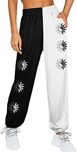 Joucful sweatpants for teenage girls Baggy high-waisted with pockets