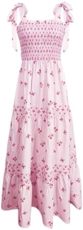 Sfascumop Boho Beach Dress 2025 Casual Maxi Dress for Women