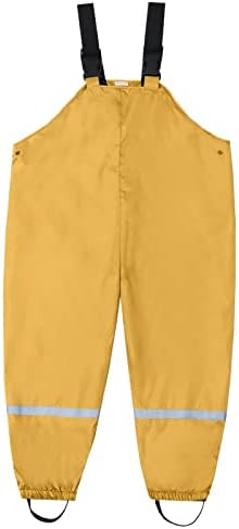 Waterproof Kids Rain Pants with suspenders 2-11 yrs