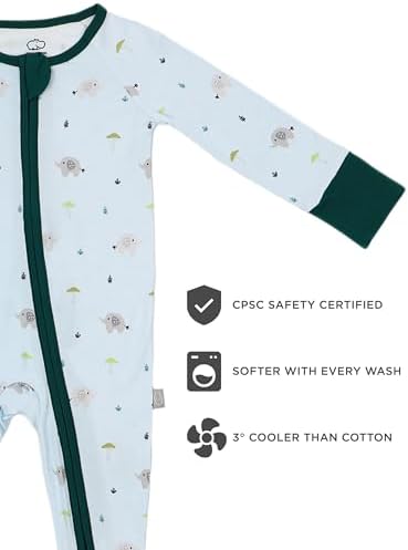 LittleHippo 2-Way ZipperRomper Soft Breathable Pajamas
