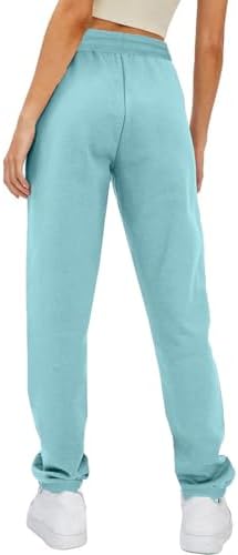 TANGNADE Fleece-Lined High-Waisted Thermal Womens Joggers
