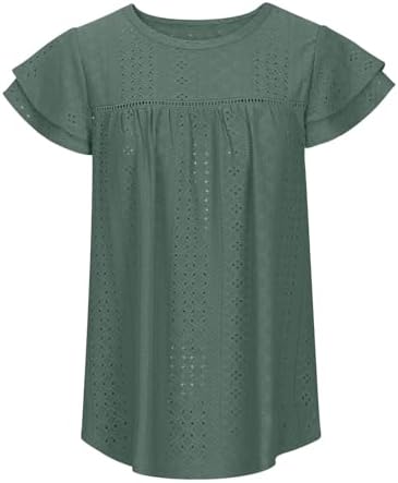 Womens Summer Lace-Short Sleeve Shirts for 2025