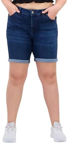 Celebrity Pink Womens Plus Size Bermuda Shorts Darkest Night 16W