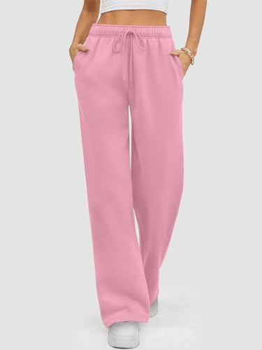 ATHMILE Women Sweatpants 2025 Fleece Lined Wide Leg Joggers