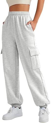 AUTOMET Womens oversized padded cargo sweatpants