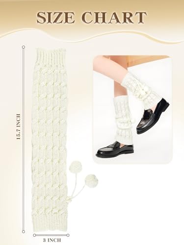 Y2K 80s Knitted Leg Warmer Socks