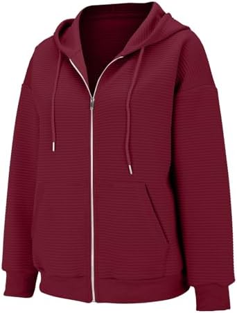 Trendy Zip-Up Womens Fashion Hoodie