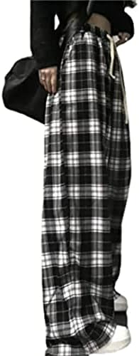 GGOOB Womens Plaid Flair Lofty Baggy Pants