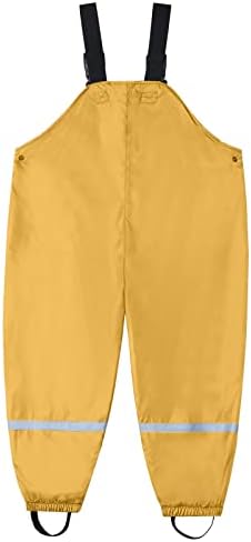 Waterproof Kids Rain Pants with suspenders 2-11 yrs