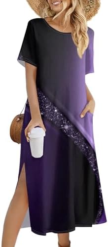 ZCJBWWHF Summer Maxi Dress - Floral Print