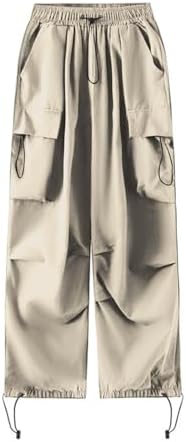 Sdbrld Womens Cargo Pants High Waist Wide Leg Track Pants