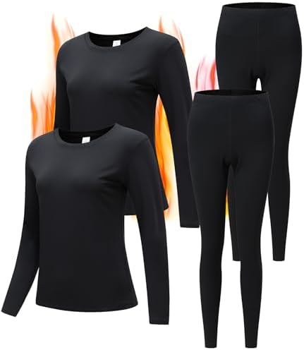 Womens Thermal Pajama Set for Winter