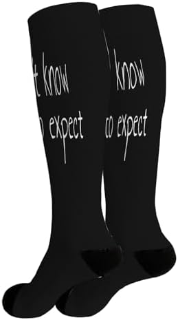 Funny High-Waisted Cotton Socks for Women Machine Washable