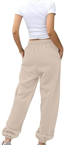 High Waist Comfortable Grey Sweatpants for Teen Girls