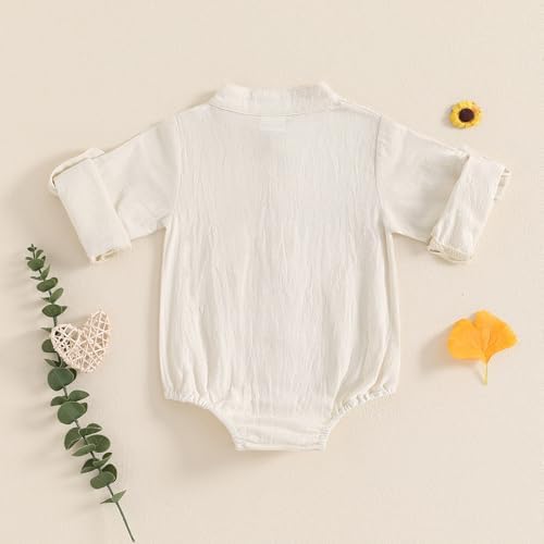 Cotton Linen Romper for Newborn Boys