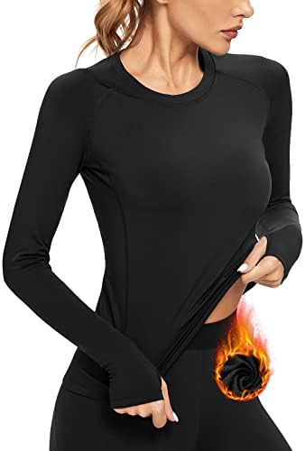Warm Micro Fleece Thermal Base Layer Under shirt Women