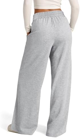 Y2K Wide Leg Joggers for Women - Casual High Waisted with Drawstring Pockets
