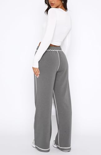 Track Pants Women Soft Wide-Leg Trendy Joggers for consolation and Style