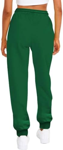 womens high-waisted drawstring casual track pants with pockets