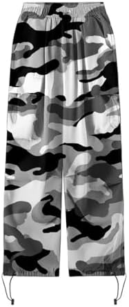 HD SDBRLD Womens Cargo Pants High-Waisted Drawstring Design Stretch-Fit Durable Stylish
