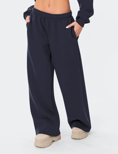 Warm Fleece-Lined Womens Pullover Sweatpants for Winter