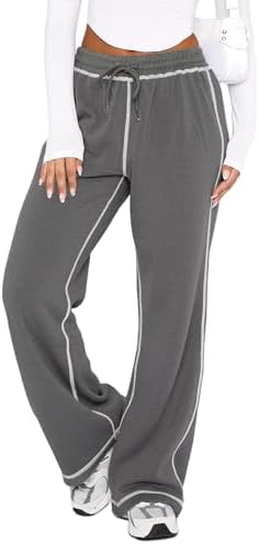 Track Pants Women Soft Wide-Leg Trendy Joggers for consolation and Style