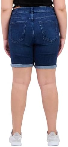 Celebrity Pink Womens Plus Size Bermuda Shorts Darkest Night 16W