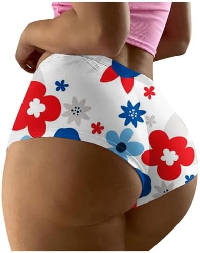 Sfascumop Star-Spangled Patriotic Denim Shorts
