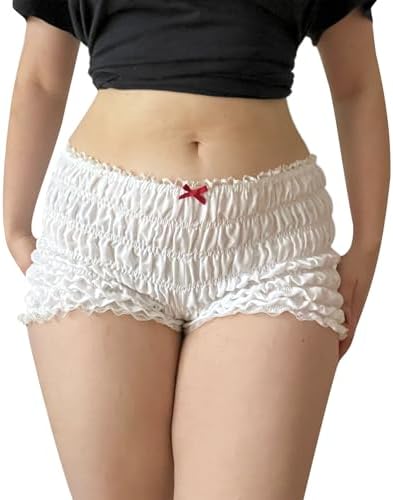 Smocked Y2K Frill Boy Shorts Women