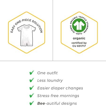 Burts Bees Baby 100 Organic Cotton Romper for Boys