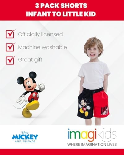 Disney Mickey Mouse French Terry 3-Pack Shorts