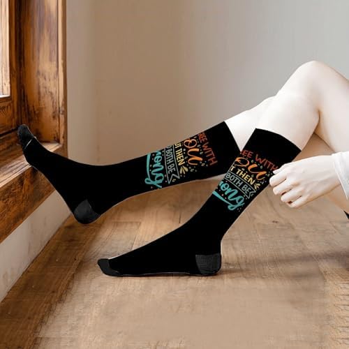 I Agree With YouBut Then Wed Both Be Wrong Womens Knee-High Socks
