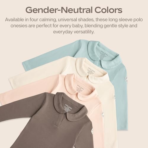 Mon Chou Baby Long Sleeve Polo Bodysuit
