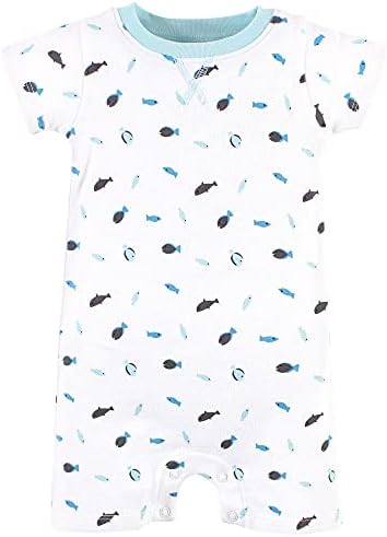 Touched by Nature Baby Boys Organic Cotton Rompers