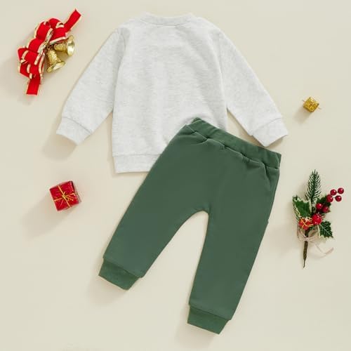 St Patricks Day Toddler Boys 2-Piece Digger Clover Set