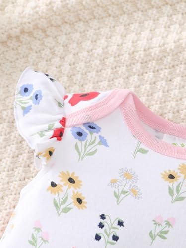 YourDIARY Baby Boy Romper 3-Pack Cotton Outfit