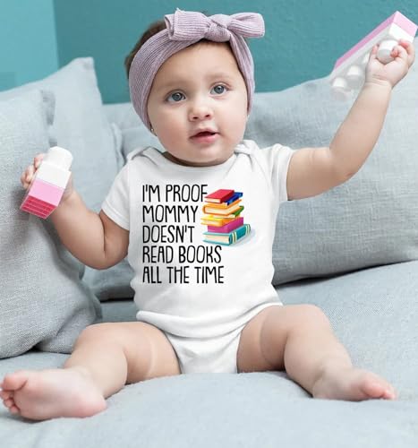 Proof Mommy Doesnt Read Books Too Frequently Newborn Romper