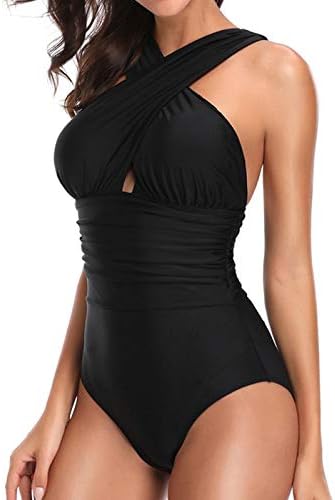 Criss Cross One-Piece Swimsuit for Women